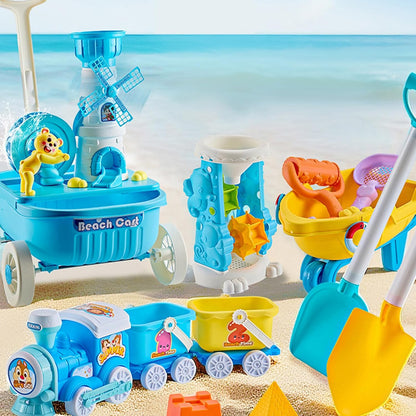 14Pcs Sand Water Play Set for Outdoor Beach Pool Fun with Tools Toddler Beach Bath Toy with Tools