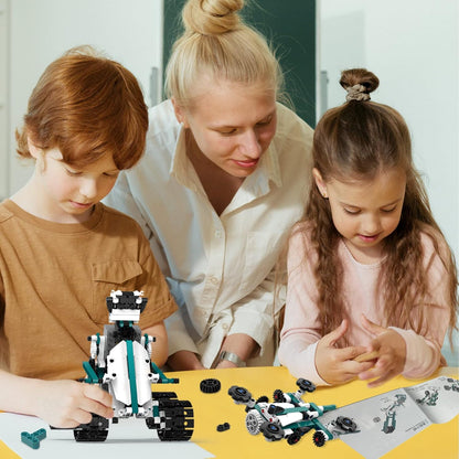 STEM Robot for Kids Ages 8-14, 5-in-1 Remote Control and APP Programmable Robot Toys - 720 Pcs DIY Building Science Educational Kit, Building Block Birthday Present for Teen Boys Girls
