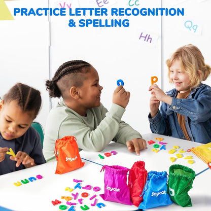 JoyCat Magnetic Letters, 312 Pieces Lowercase Alphabet Fridge Magnets, ABC Magnets for Toddlers Kids, Educational Learning Plastic Letters Set for Kindergarten Classroom