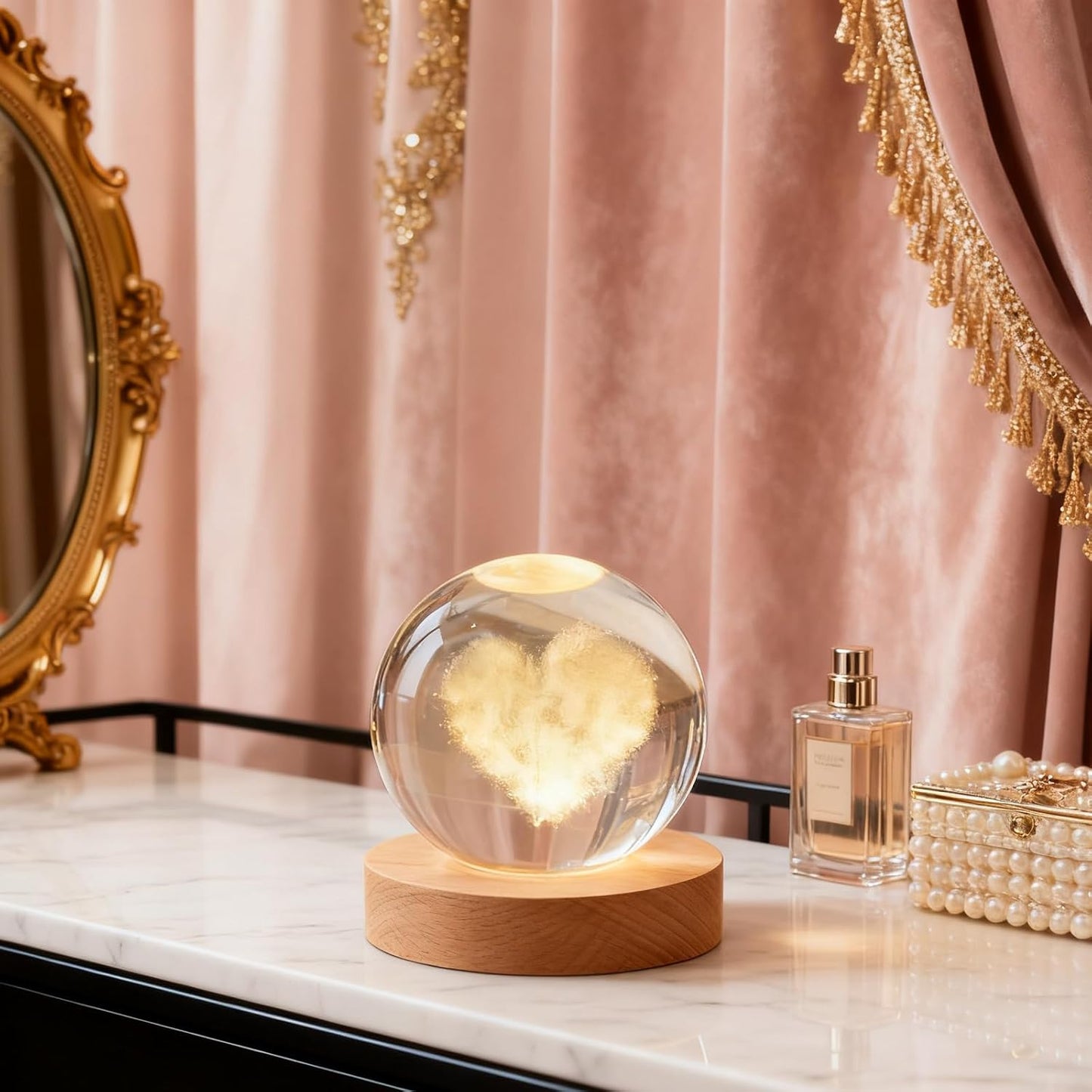 3D Solar System Crystal Ball, 2.4in Universe Gifts Decorative Quartz Glass Ball, Space Laser Engraved Model Astronomy Decor, Physics Display Sculpture Home Decor Crafts for Friends Mom Women Boys