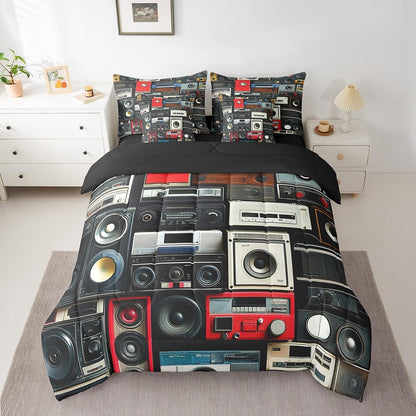 Erosebridal Chemical Equation Bed in a Bag Queen Comforter Set 7 Piece,Chemistry Bedding Sets Science Students Learning Gift Sheet Set with Comforter,Molecular Formula Education Bed Set - Colors B