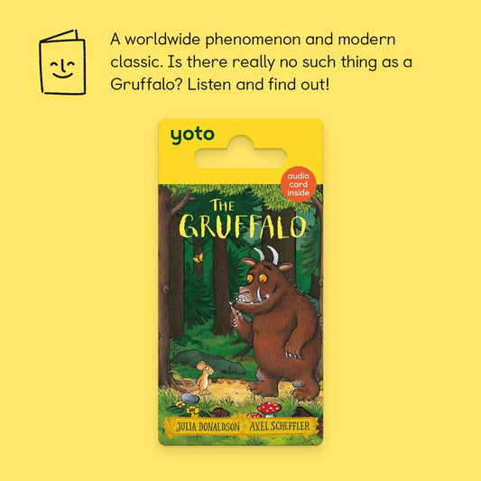 YOTO The Gruffalo by Julia Donaldson – Kids Audio Card for Use with Player & Mini All-in-1 Audio Device, Educational Screen-Free Listening with Fun Stories for Playtime, Bedtime & Travel, Ages 3+