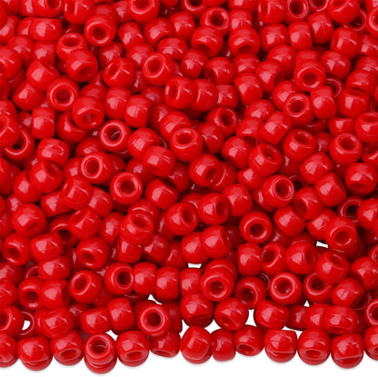1000Pcs Valentine's Day Pony Beads Pink Red White Bracelets Crafts 6x9mm Bulk Plastic Pony Valentine Beads for Jewelry Making Party Party DIY Crafts Necklace Keychain Romantic Accessories