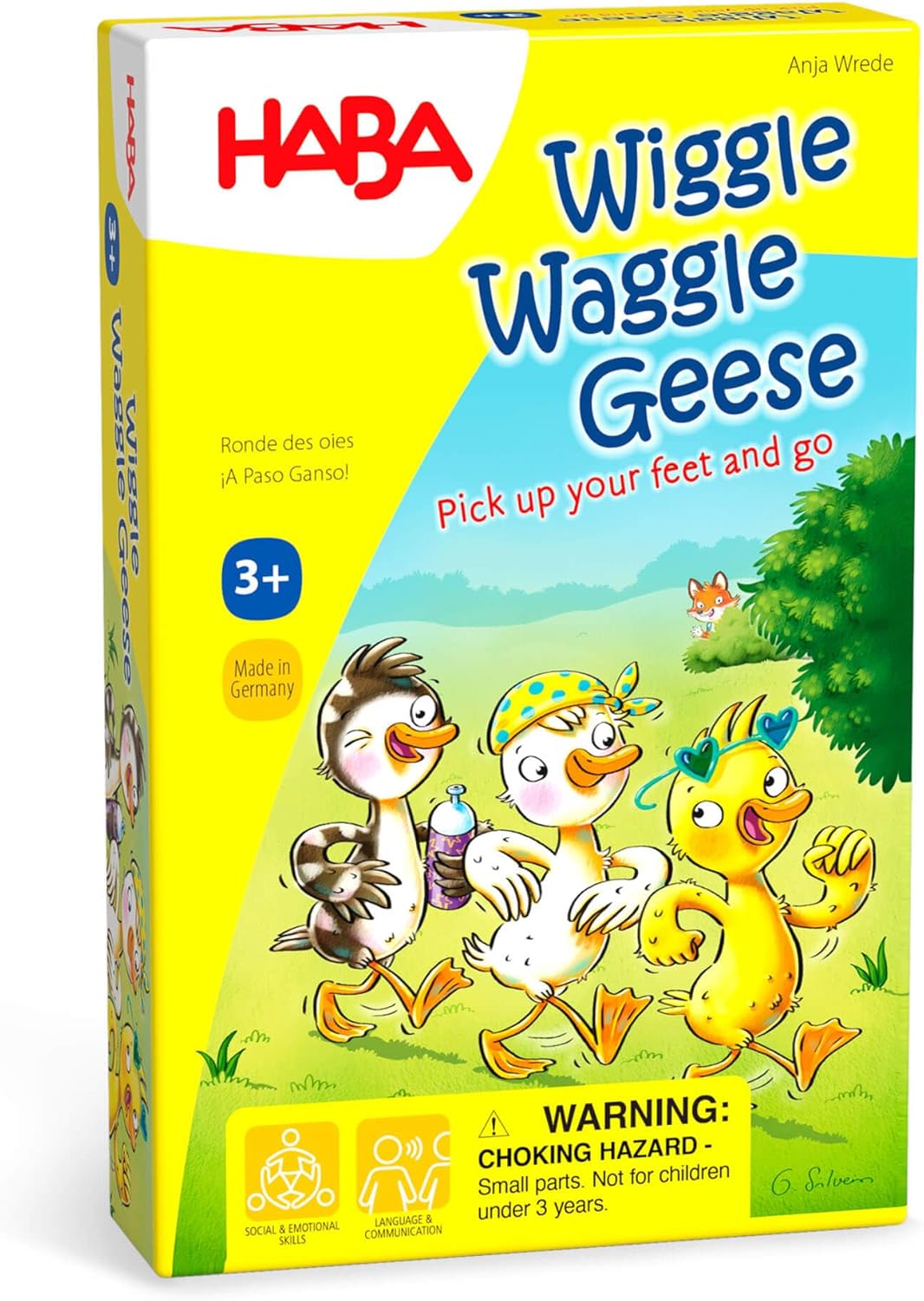 HABA Wiggle Waggle Geese Cooperative Movement Game for Ages 3+