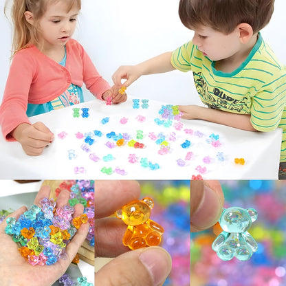 320Pcs Resin Animals Figures,Mini Counting Bears,Mini Resin Bears, Tiny Miniature Figurines Bear to Hide, Bulk Mini Teddy Bears for Kids, Counting Manipulatives, Valentine’s Gifts