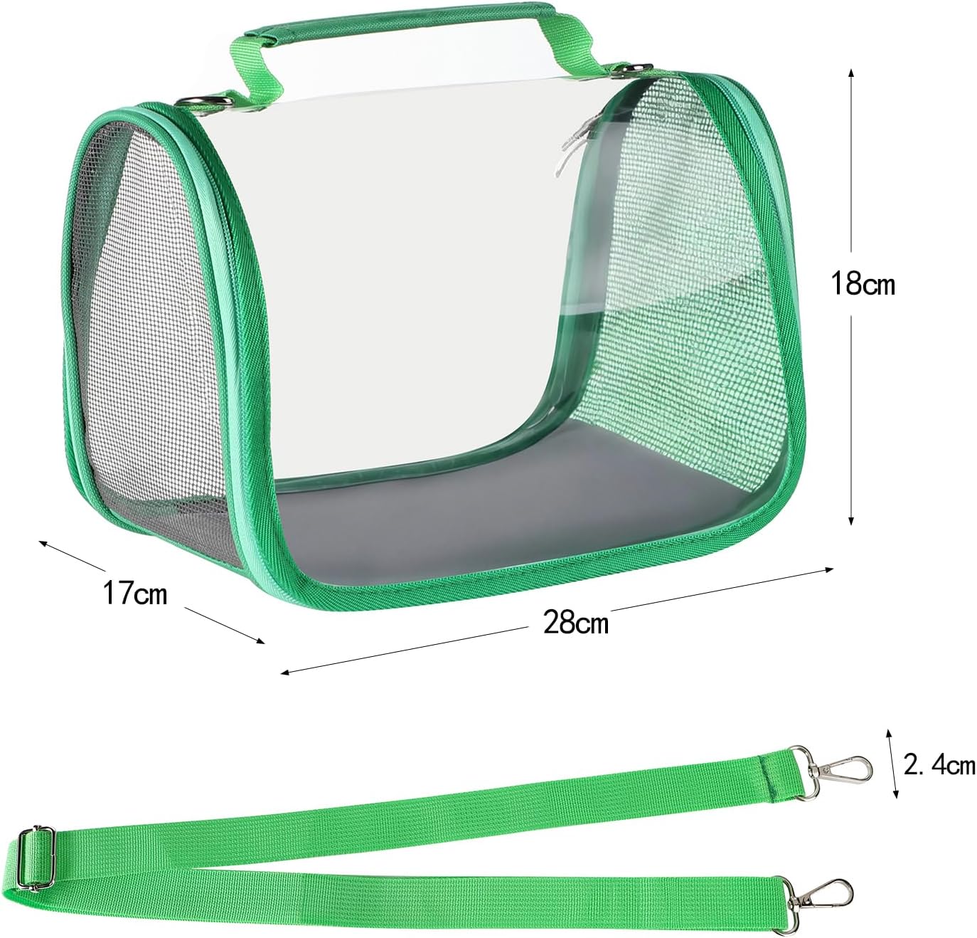 Small Butterfly Habitat Transparent Bug Mesh Cage Portable Caterpillar Enclosure Terrarium Critter Net Cage Breathable Lizard Pigeon Outdoor Observation Container Dragonfly Habitat, 11’’*7’’*6.7’’