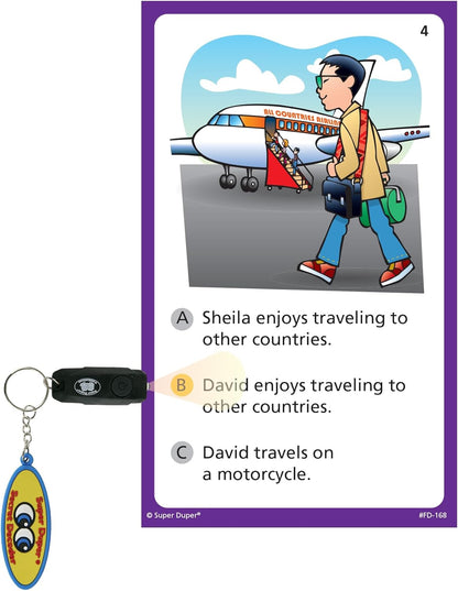 Super Duper Publications | Understanding Sentences Fun Deck with Secret Decoder | Educational Learning Resource for Children