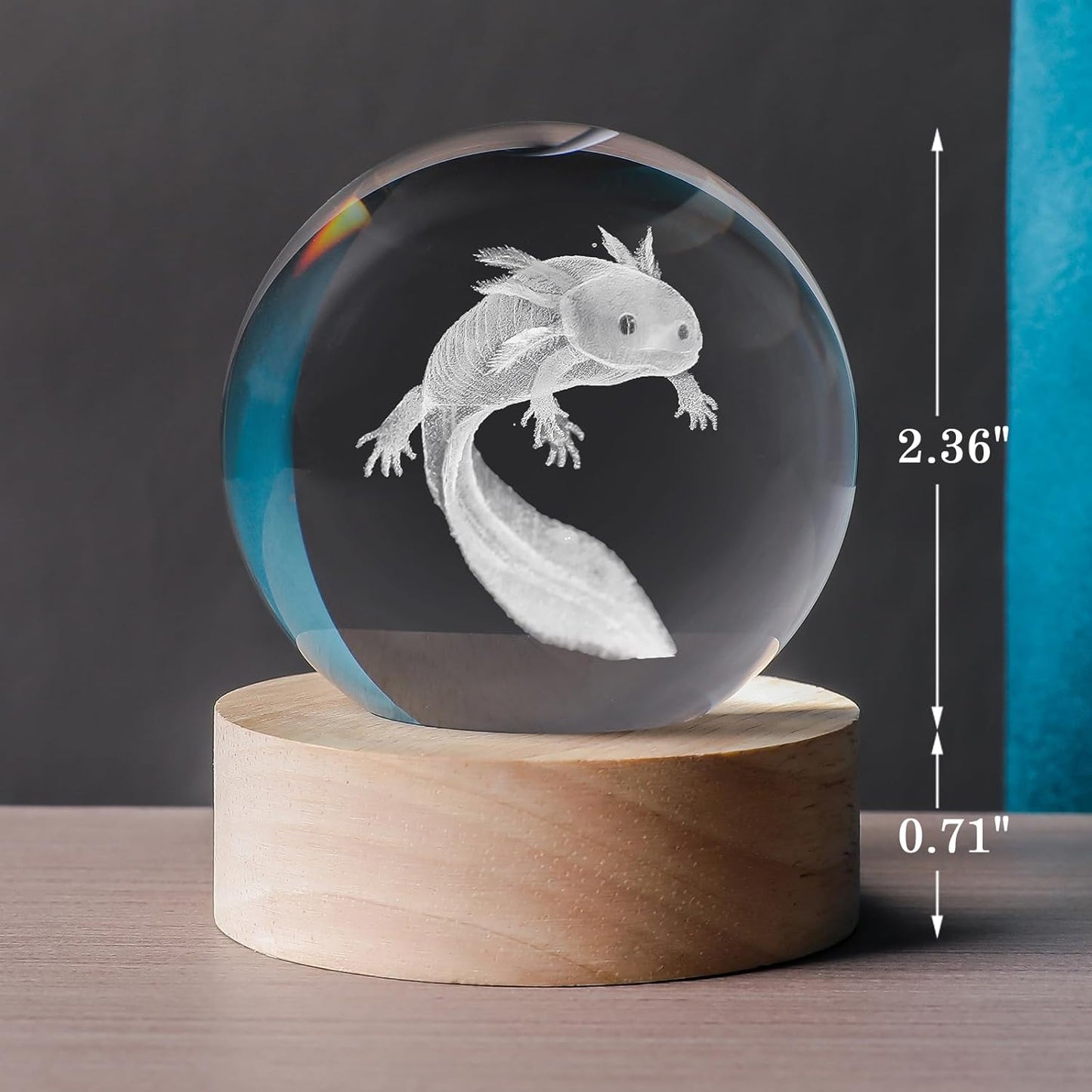 3D Solar System 60mm Crystal Ball Astronomy Universe Gifts 3D Solar System Planets Model Science Space Themed Physics Gifts Night Light lamp for Kids Men Him Science Teacher