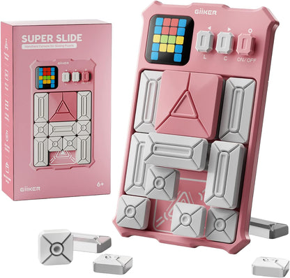 GiiKER Super Slide Puzzle Games, Original 500+ Challenges Brain Teaser Puzzle, Toys for Kids Teens, Travel Games Birthday Stocking Stuffers for Boys Girls, Activities for Road Trips