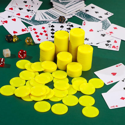 Leitee 500 Pcs Black Plastic Poker Chips Bulk 1.5 Inch Mini Bingo Chips Tokens Markers Blank Casino Counting Discs Learning Math Counters for Adults Interlocking Game Counting Reward Card