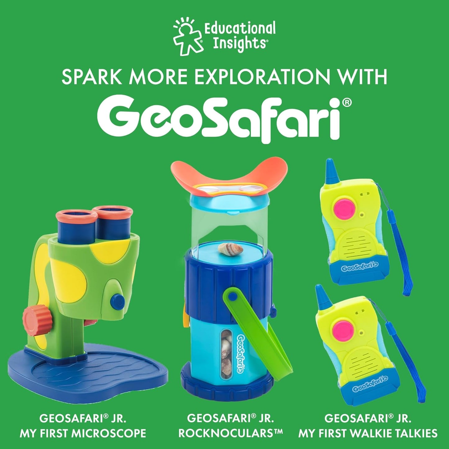 Educational Insights GeoSafari My First Telescope - Mini Telescope for Kids, Toddler Space Toy, Outdoor Exploration Toys, Beginner STEM Telescopes for Kids, Science Gifts for Boys & Girls Ages 4+