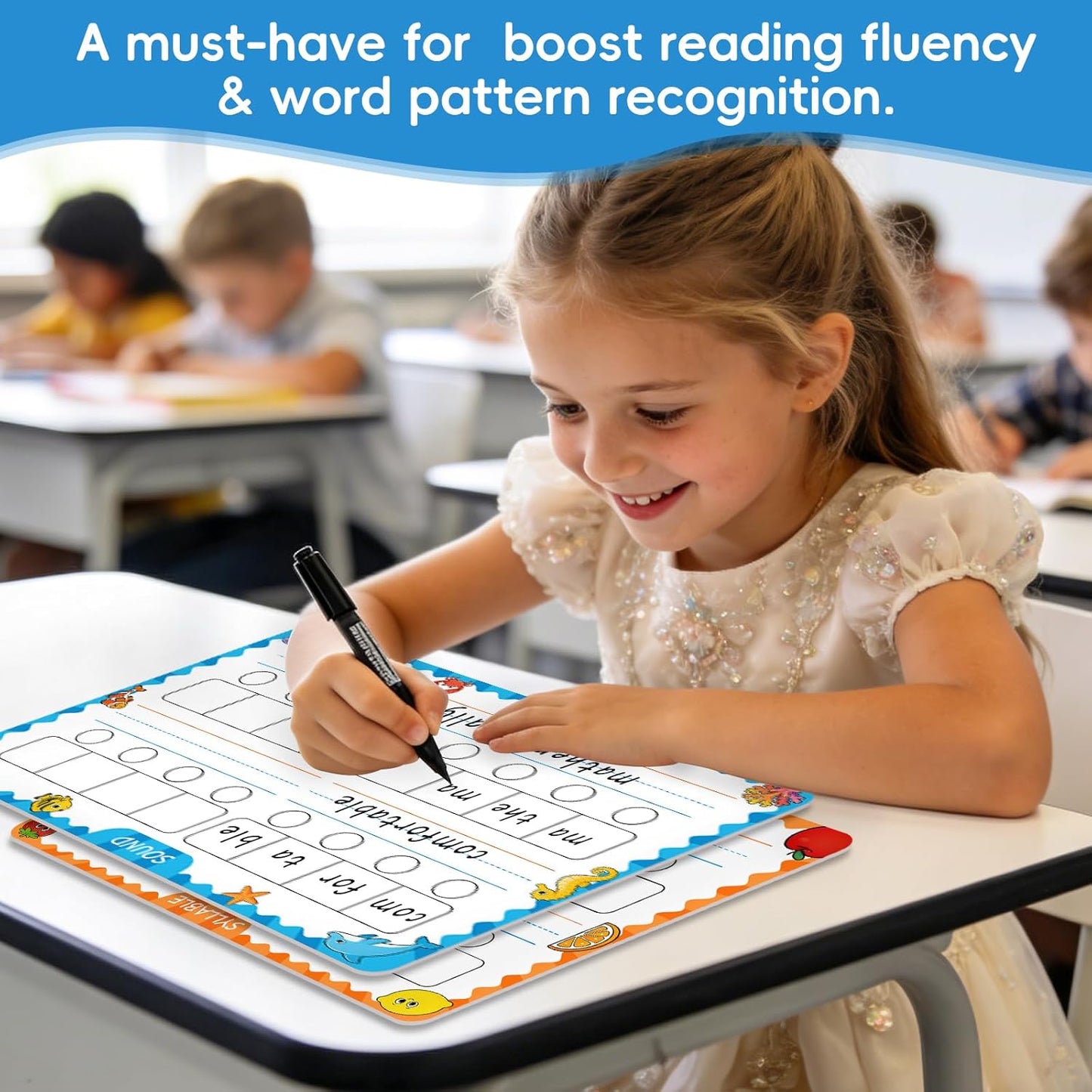 30 Packs Number Line Dry Erase Boards Cards, Double-Sided Writable & Erasable, 0-10 on One Side and 0-20 on the Other Side, Math Learning White Board Tool for Students, Classroom and Home (12” x 4”)