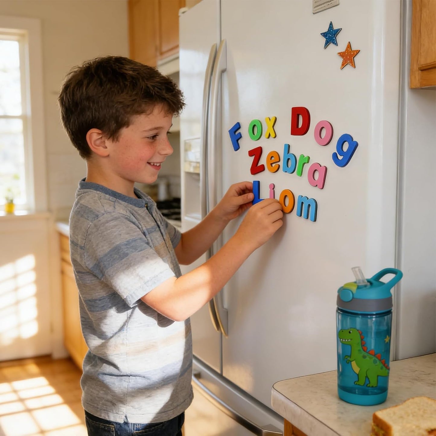 Classroom Magnetic Alphabet Letters,238 Color Lowercase Uppercase Refrigerator Magnets,ABC Double Side Magnetic Letter for Toddler 3+ Preschool Kids Learning Spelling Teachers Whiteboard Fridge