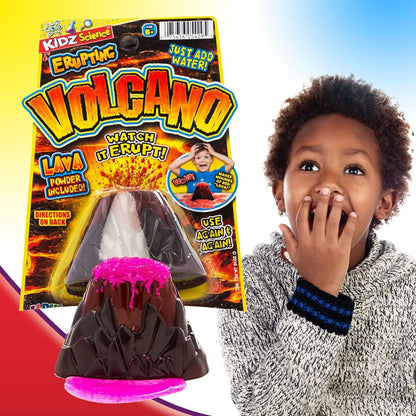 2Chill Small Erupting Volcano Toy (12 Pack) Kids Volcano Science Kit, Educational STEM Toy, Science Experiment Set, Birthday Party Favors & Classroom Prizes. 5429-12p
