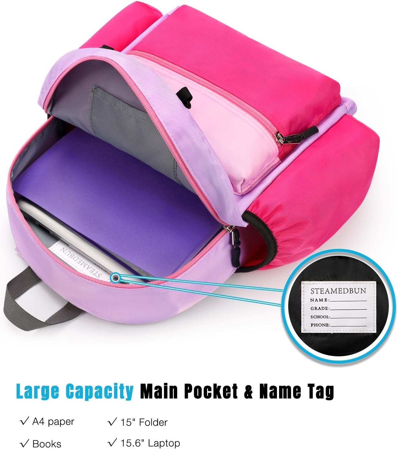 STEAMEDBUN Backpack Leash for Toddlers 1-3: Baby Backpack with Leash for Boys Girls - Anti-Lost Harness for Walking