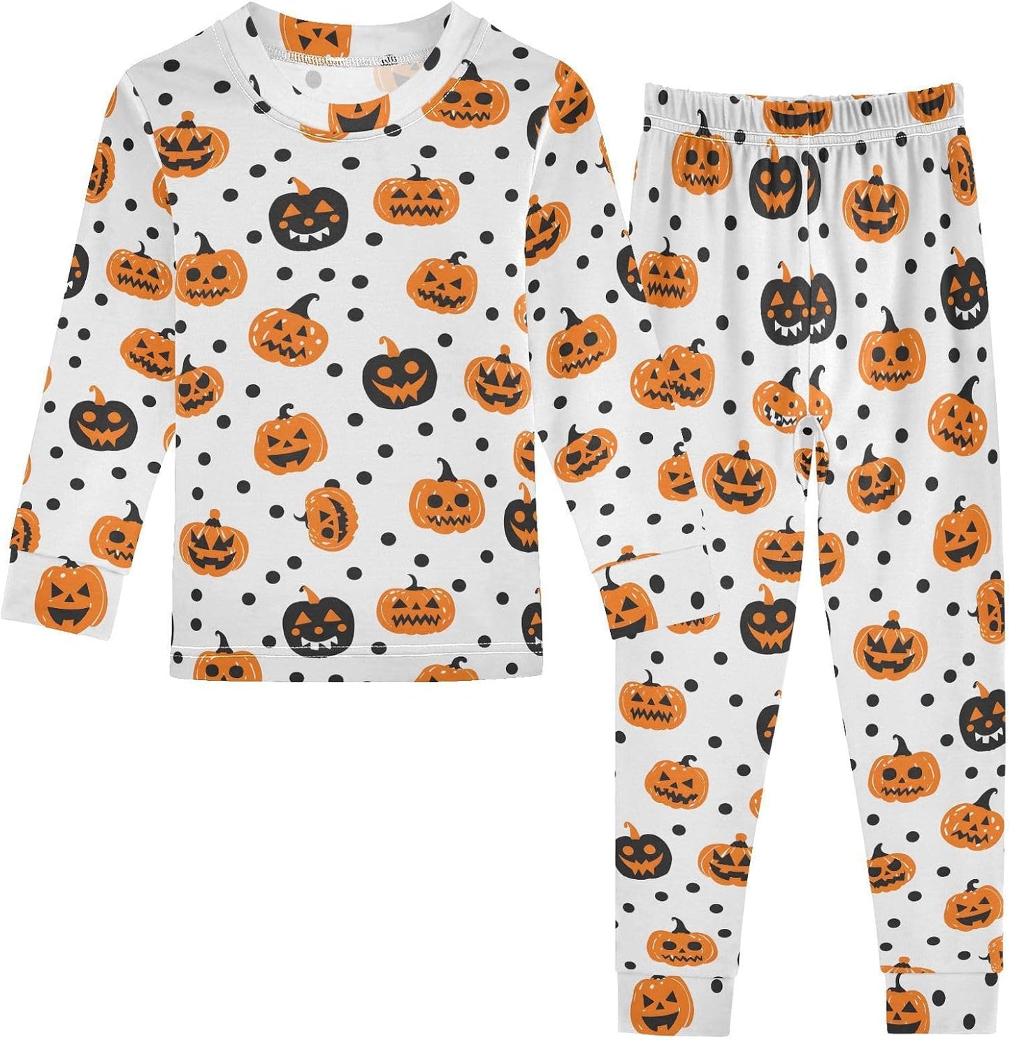 ALAZA Shark Starfish Palm Tree 2 Piece Pajama Set Long Sleeve Top and Pants Sleepwear Unisex - Colors B