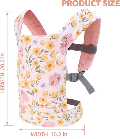 Miracle Baby Doll Carrier for Kids, Front and Back Baby Doll Accessories Backpack Kid Toddlers Play Toy Baby Carriers with Adjustable Straps for Little Girls