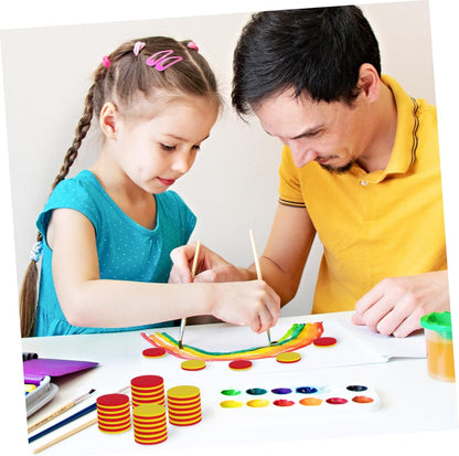 BESPORTBLE 2sets Discs Math Learning Counters Math Addition Math Counters Counting Blocks for Counting Blocks for Math Tokens Color Counting Chips 100pcs*2