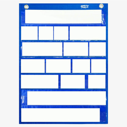 Magnetic Word Pocket Chart, 156 Double Sided Flashcards - CVC Words, First Words & 26 Letters, CVC Literacy Games, Phonics Reading and Spelling Learning Tool for Kindergarten Classroom