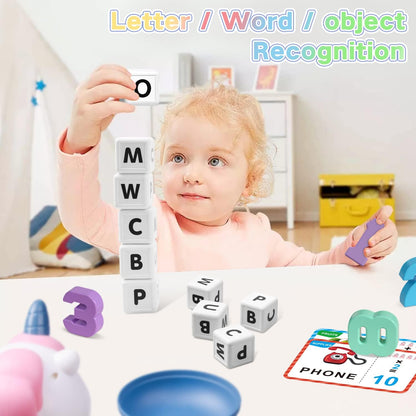 HOPEEYE Dinosaur Kindergarten Preschool Learning Activities Math Counting Matching Letter Toys - Toddler Educational Toys for 3 4 5 6 7 Year Olds Boys Birthday Gift Games for Kids Ages 5-7 3-5