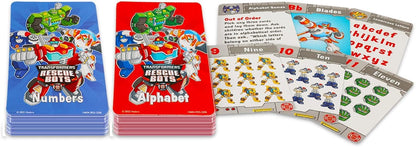 Hasbro Transformers Flash Cards Super Set Toddler Kids - Bundle with 72 Flashcards (2 Packs) Featuring Alphabet and Numbers for Pre-K Boys, Girls Plus Stickers | Transformers Learning Toys