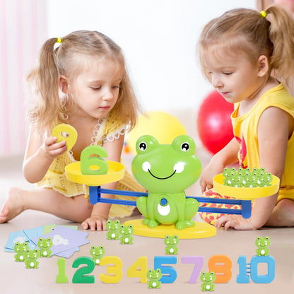 BAKAM Penguin Balance Scale Number Counting Blocks Games for Kids Ages 3-5, Montessori Math Games for Kids 5-7, Preschool Kindergarten Learning Activities, STEM Educational Toys for 3+ Year Old