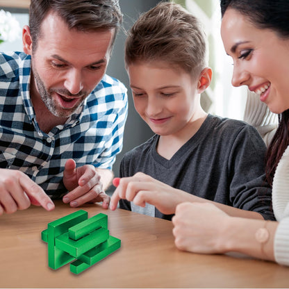 Bits and Pieces Metal Brain Teaser Puzzle - Torpedo Disentanglement Puzzle, 3D Assembly Puzzles for Adults
