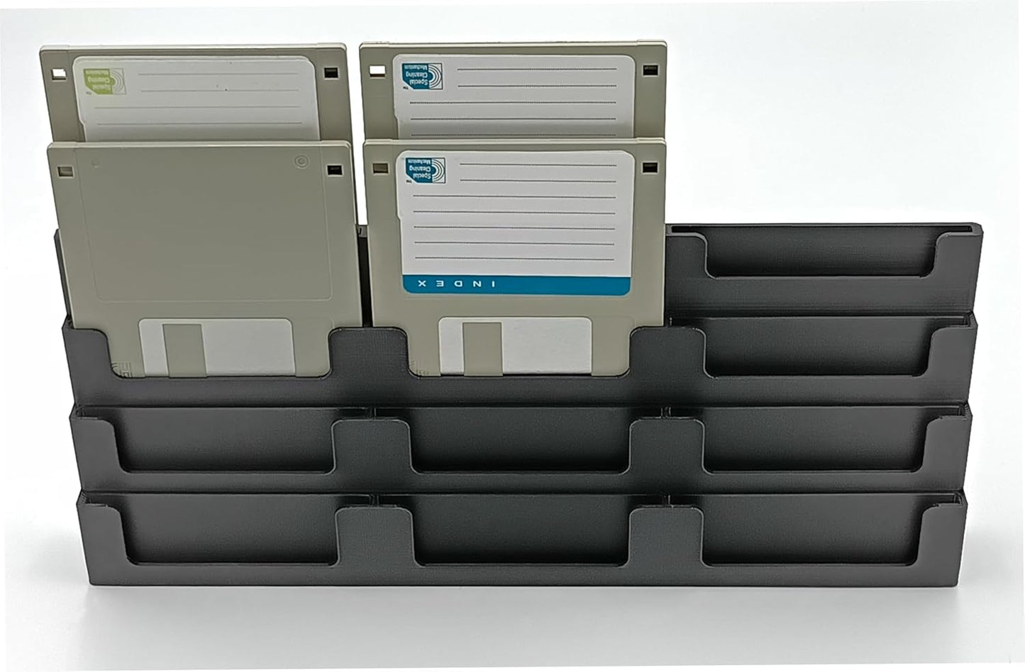Display Stand Tower Holder for 3.5" Floppy Disks - Holds 12