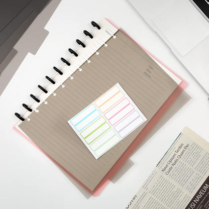 Discbound Notebook Refills for 11 Discs Notebooks 8.6 in x 12 in Letter Size 120 Sheets Multi-Subject Project Lined Pages Customizable Removable Pages(100 GSM) Heavyweight Planing Paper