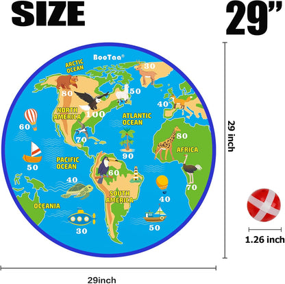 BooTaa 29" Large Dart Board for Kids, Kids Dart Board with Sticky Balls, Boys Toys, Indoor/Sport Outdoor Fun Party Play Game Toys, Birthday Gifts for 3 4 5 6 7 8 9 10 11 12 Year Old Boys Girls