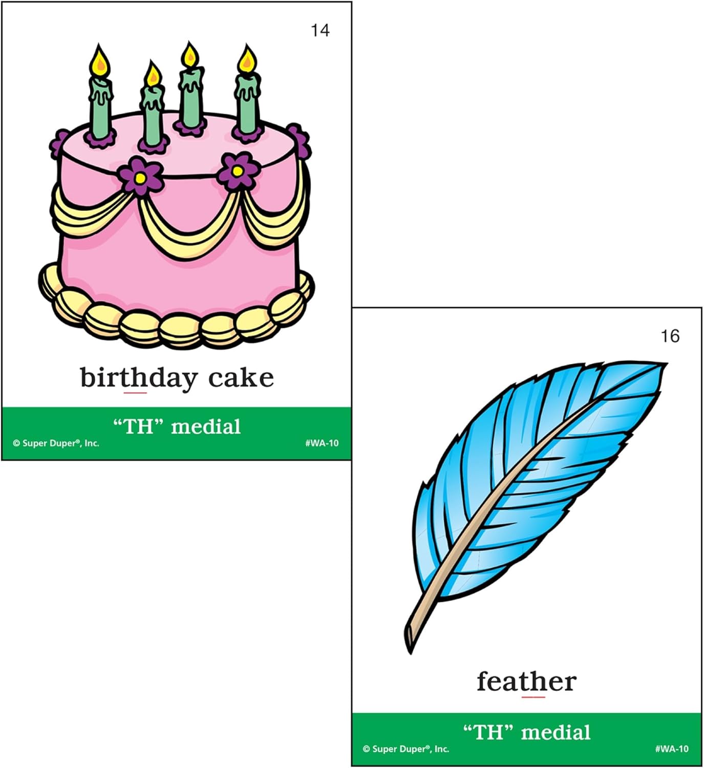 Super Duper Publications | Articulation TH Sound Fun Deck | Vocabulary and Language Development Flash Cards | Educational Learning Materials for Children