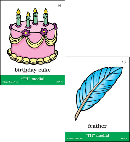Super Duper Publications | Articulation TH Sound Fun Deck | Vocabulary and Language Development Flash Cards | Educational Learning Materials for Children