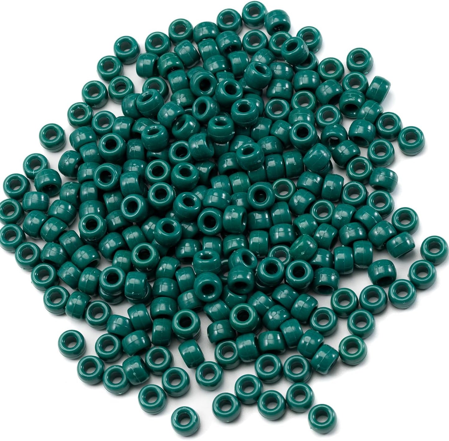 Gxueshan 1000 Pcs Acrylic Black Pony Beads 6x9mm Large Hole Pen Hair Kandi Beads Bulk for Friendship Bracelet Necklace Jewelry Making Earring Braiding Kit