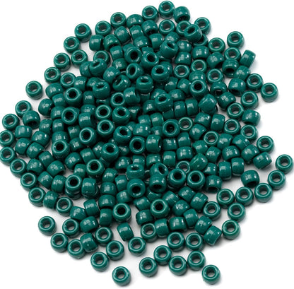 Gxueshan 1000 Pcs Acrylic Black Pony Beads 6x9mm Large Hole Pen Hair Kandi Beads Bulk for Friendship Bracelet Necklace Jewelry Making Earring Braiding Kit