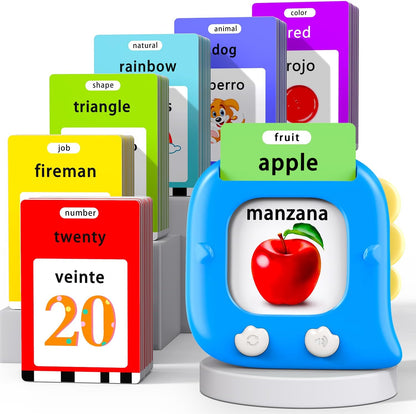 Kidzdo Dinosaur Sight Words Talking Flash Cards for 2 3 4 5 6 Years Old Boys and Girls, Easter Stuff Birthday Gifts for Toddler, Pocket Speech Learning Toys Helps Language Delay Kids, Green