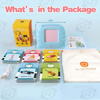 Toddler Girls Toys Talking Flash Cards-296 Sight Words, Educational Toys for 1 2 3 4 Year Old, Speech Therapy&Autism Learning Materials, Toddler Girlt Birthday Gift with Durable Cards
