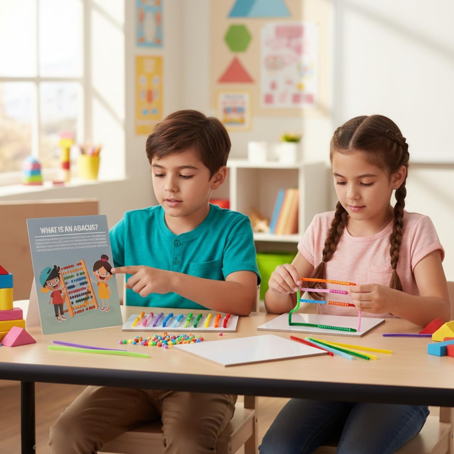 STEM Abacus Math Educational Craft Kit - Makes 12