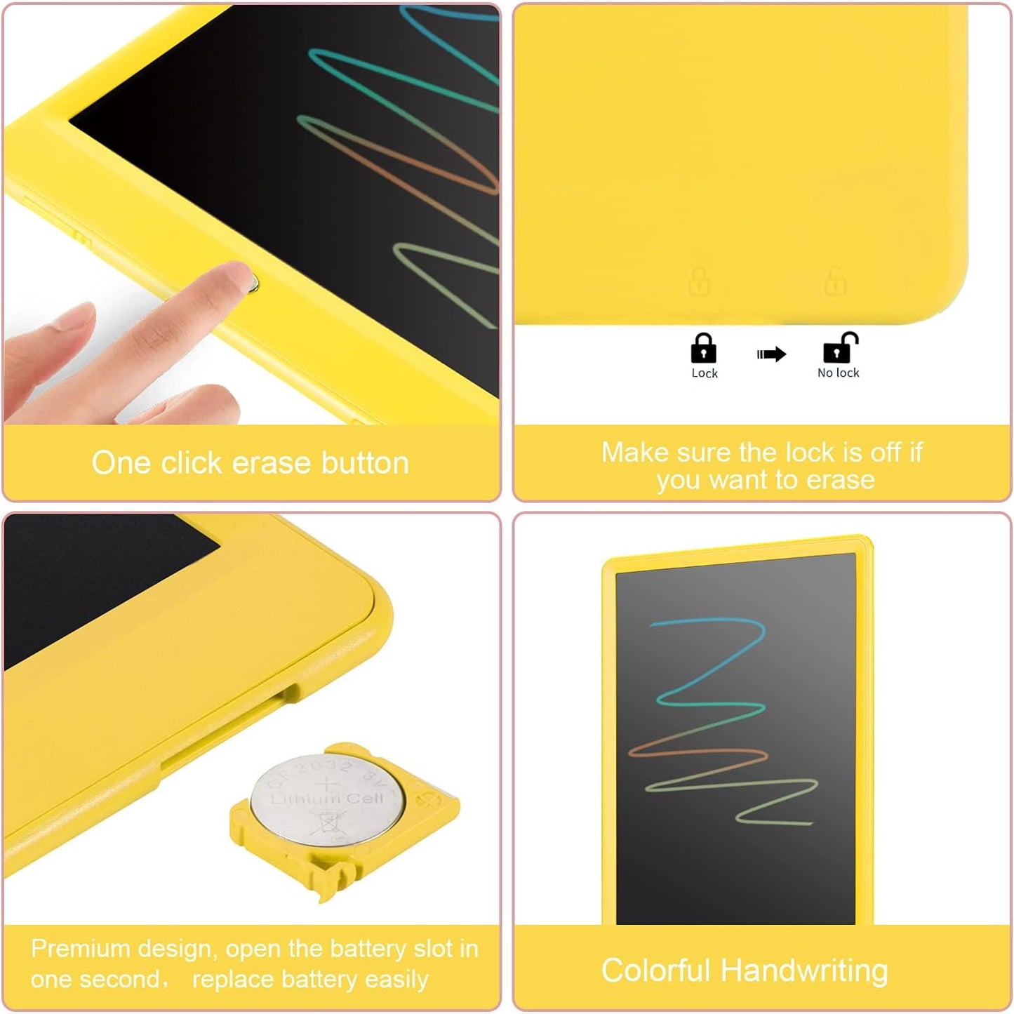 2 Pack LCD Writing Tablet for Kids Doodle Board 10 Inch, Electronic Drawing Tablet Drawing Pads, LEYAOYAO Drawing Board Learning Educational Toddler Toy - Gift for 3-6 Years Old Boys Girls