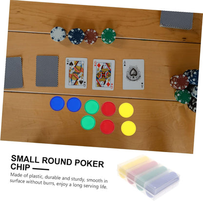 WOONEKY 320pcs Blank Poker Chips for Games Counting Discs and Bingo Tokens Plastic Counting Chips for Math Learning Sorting and Card Games for Boys and Girls and Adults