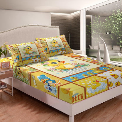 Drum Kit Fitted Sheet,Full Size Rock Music Collections Musical Instruments Theme,Soft Decorative Fabric Bedding Deep Pocket for Children Teens Young Boys Girls,with 2 Pillowcases