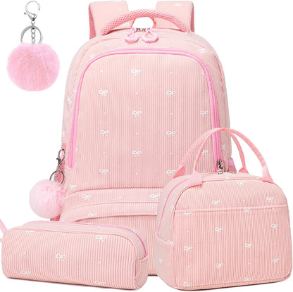 Girls Backpack for Elementary Unicorn Backpack Kids Backpack School Bookbag for Girls 3 in 1 Set Back to School