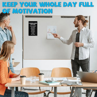 Inspirational Magnets,Motivational Magnets for Locker,8 Powerful Words for the Day Poster,Perfect for Refrigerator, Office, Locker - Ideal for Home, Students, Professionals (8 Words)