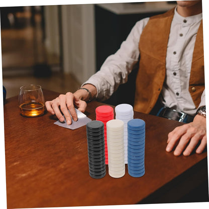 75Pcs Blank Game Chip Counting Markers for Teaching Aid Smooth Edges Safe Material for Games and Math Learning