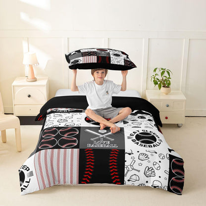 Drum Kit Duvet Cover,Kids Musical Instruments Bedding Set,Rock Music Comforter Cover for Boys Girls Room Decor,Neon Lighting Lightweight Bedspread Cover Twin Size with 1 Pillow Case(No Comforter)