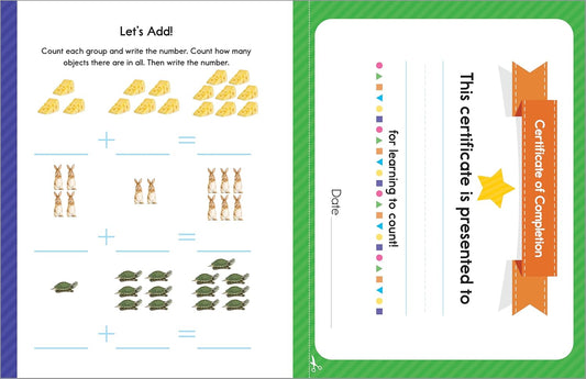My First Learn-to-Count Workbook: Practice for Kids with Pen Control, Counting Skills, Numbers, and More! (My First Preschool Skills Workbooks)