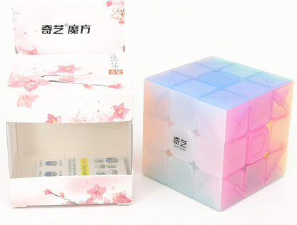 CuberSpeed QY Toys Warrior W 3x3 Jelly Speed Cube Puzzle Warrior W 3x3x3 Jelly Magic Cube