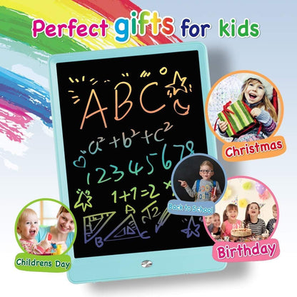 Kids LCD Writing Tablet, 10.5 Inch Colorful Electronic Board Drawing Pad, Electronic Erasable Doodle Tablet for Boys Girls Gifts for Toddler Educational Travel Birthday(Pink)