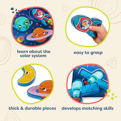 B. toys – Peek & Explore – School BusChunky Puzzle for Toddlers,Educational & Developmental Toys for Kids – 2+ Years