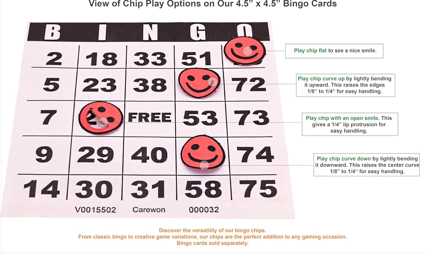 2500 Bingo Chips, Blue (1 of 3 Colors), 3/4", Counting Chips, Math Counter, Reusable or Disposable