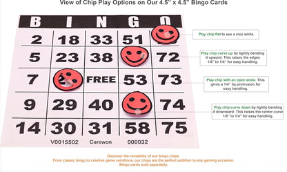 2500 Bingo Chips, Blue (1 of 3 Colors), 3/4", Counting Chips, Math Counter, Reusable or Disposable